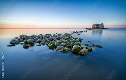 Rocks over the sea