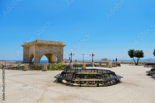 Cagliari, ITALY - July 12, 2019: Bastion of Saint Remy Cagliari, Sardinia Italy.