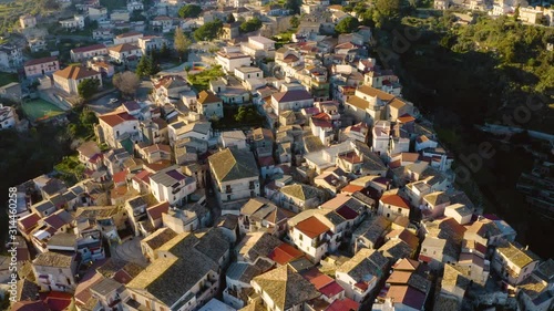 Riace in Calabria. Città vista aerea photo