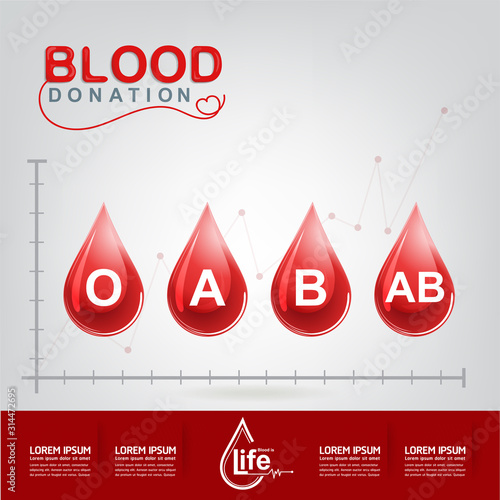 Blood Donation Vector Concept Begin New Life Again 