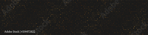 Fotografie, Obraz Small golden dots abstract technology web banner design