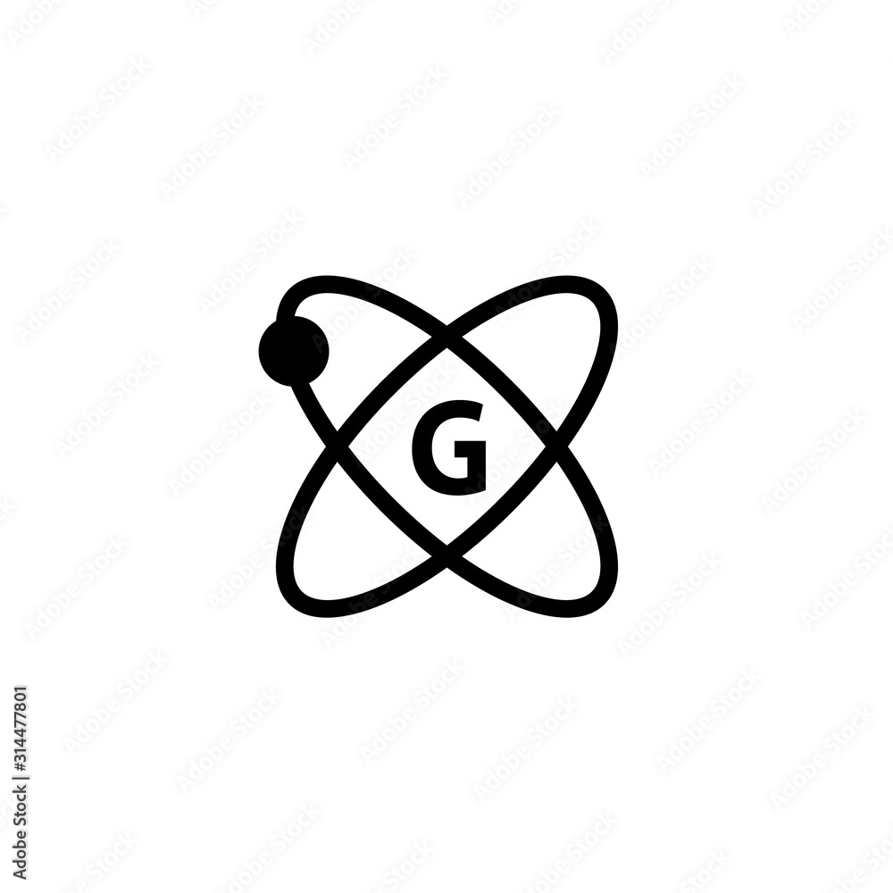 G sensor icon. Clipart image isolated on white background G sensor icon. Clipart image isolated on white background