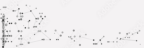 Abstract molecules design. Vector illustration.