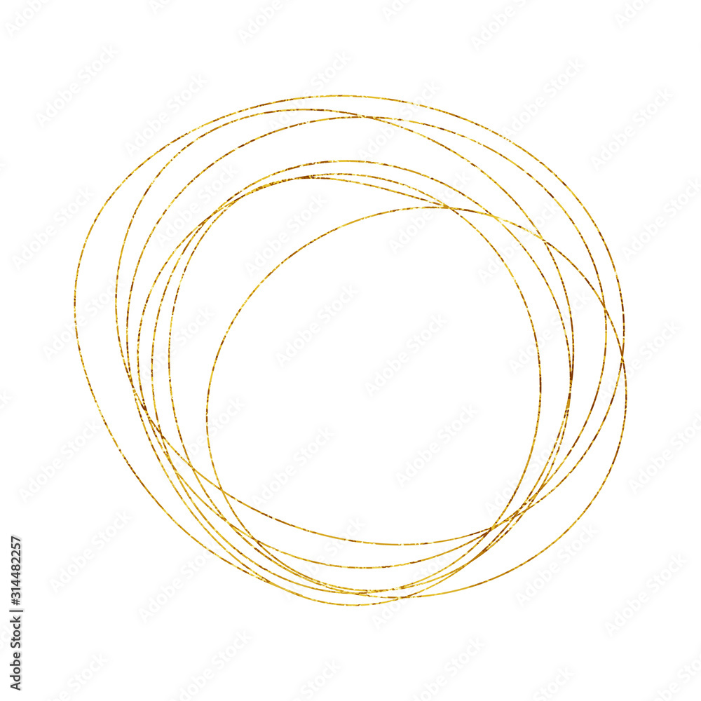 Gold Geometric Crystal Frame with Detailed Vector Foil Texture. Isolated Golden Thin Line Art or Outline Linear Circle Scribble Textured Frame. Art Deco and Modern Style. Sparkle Glitter Dust Gold Geometric Crystal Frame with Detailed Vector Foil Texture. Isolated Golden Thin Line Art or Outline Linear Circle Scribble Textured Frame. Art Deco and Modern Style. Sparkle Glitter Dust