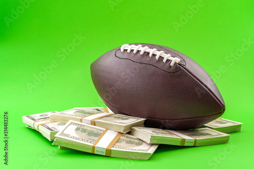 Valokuva Winning bet on sporting event, money in sport and sports betting conceptual idea