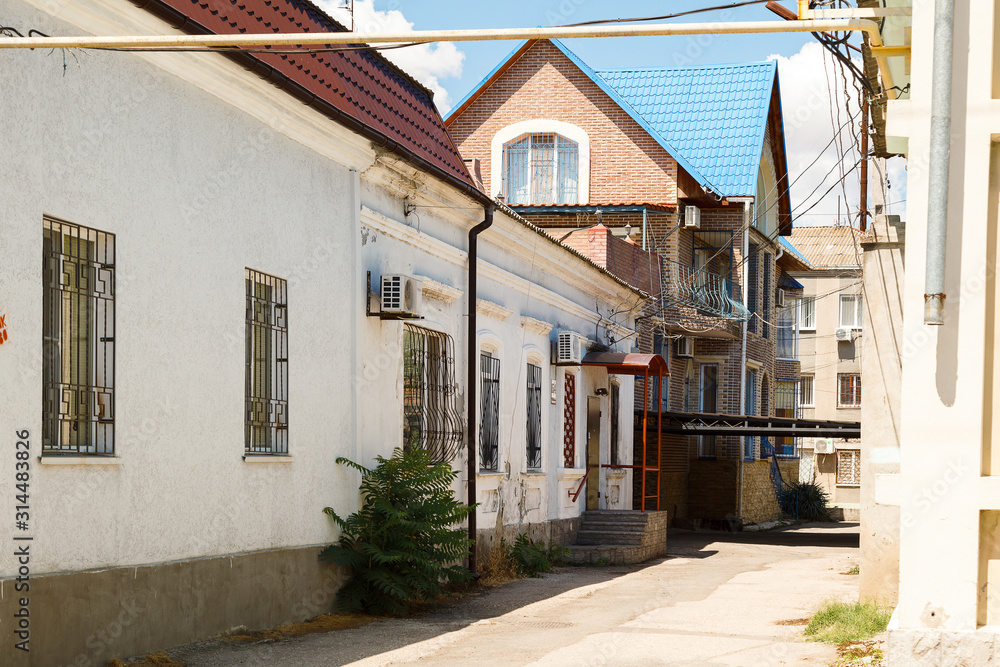 Fototapeta premium old one-storey building
