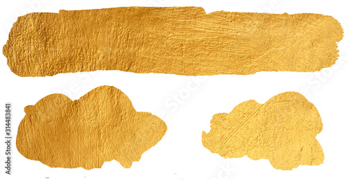 Set of Watercolor spots on a white background.