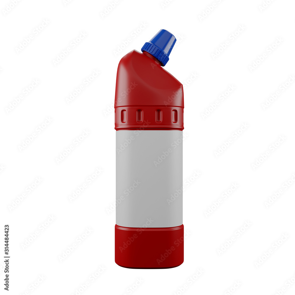 red plastic bottle isolated on white background red plastic bottle isolated on white background