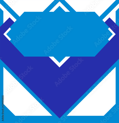 Condensed milk print label. Seamless pattern. Classic package design for metal can. Milk product banner layout. Blue chevron background. Vector illustration.