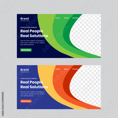 Corporative instagram square banner