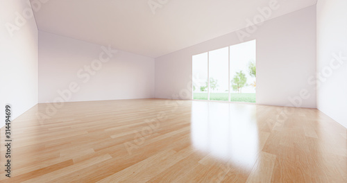 3d empty room