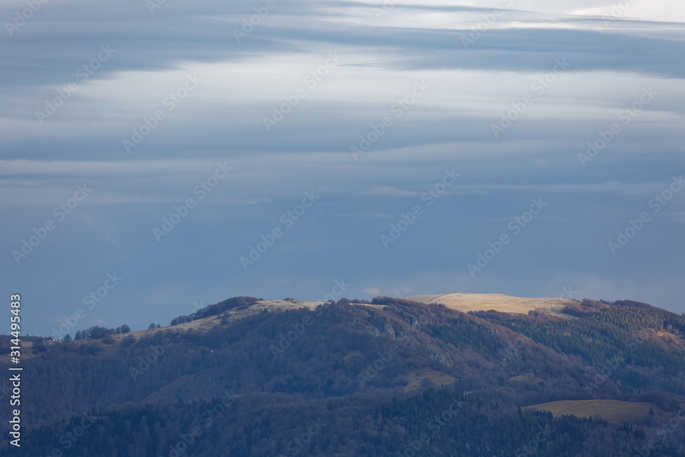 nuage sur les Vosges