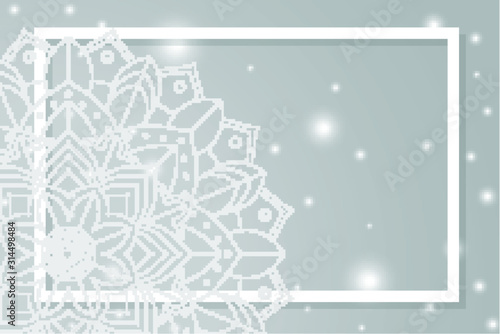 Background template with mandala designs
