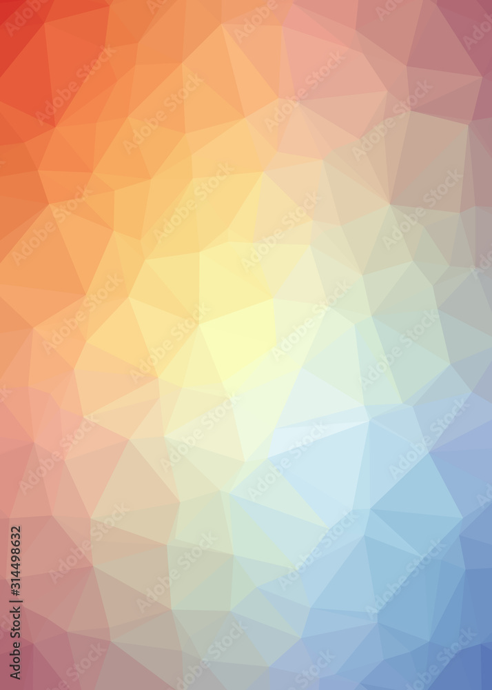 Abstract Trianglify gradient Generative Art background illustration