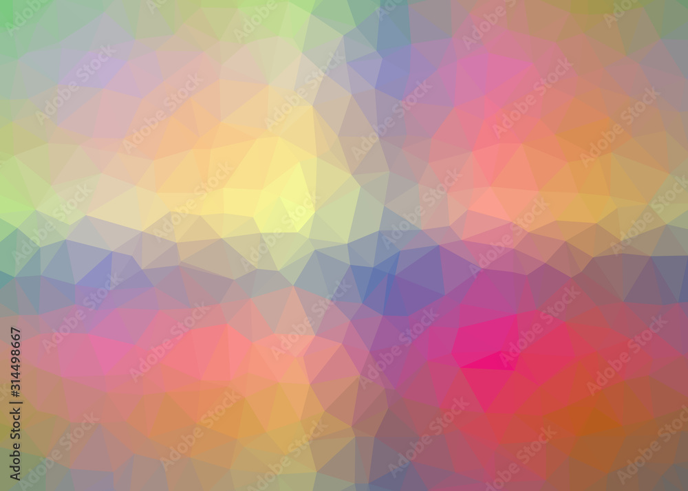 Obraz premium Abstract Trianglify gradient Generative Art background illustration