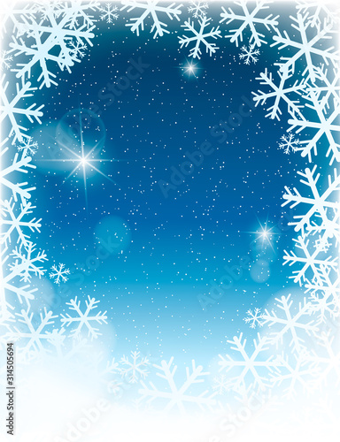 Winter Christmas background. 