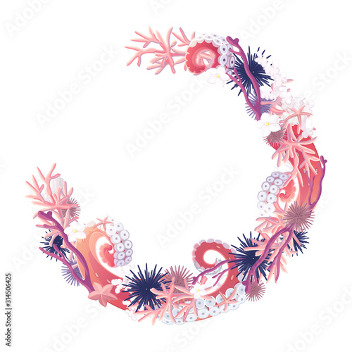 vector flowers frame pattern