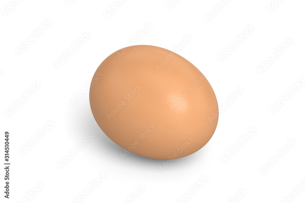 3d rendering egg on white background 3d rendering egg on white background