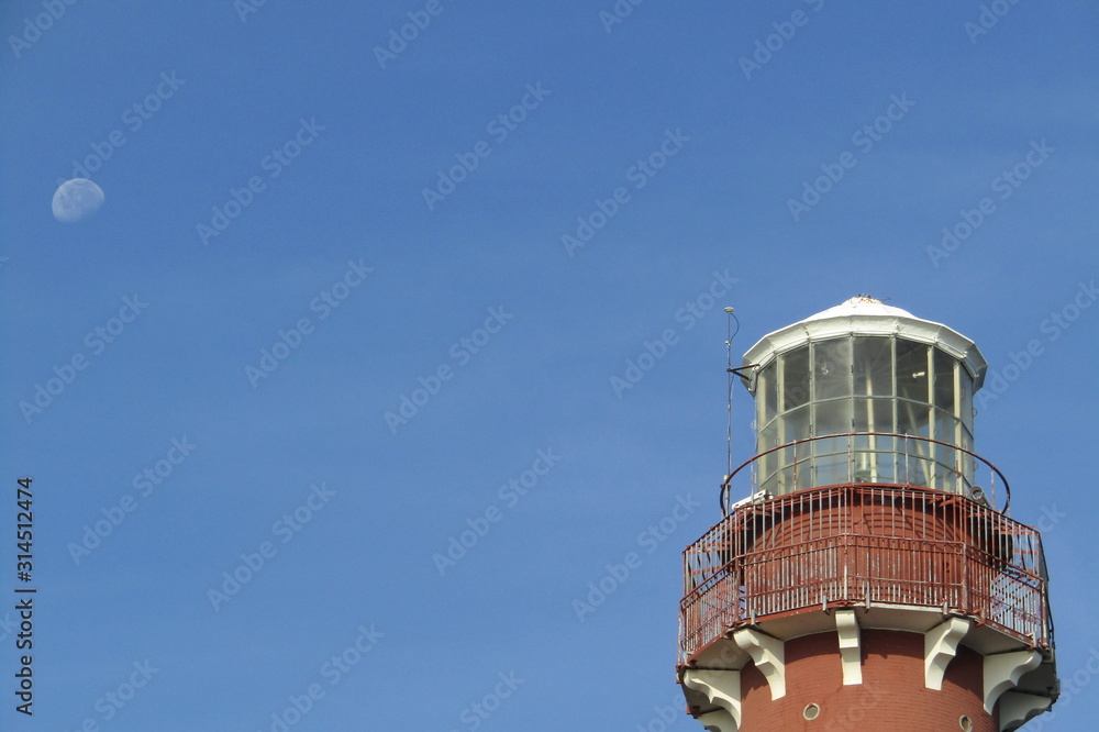 lighthouse on background of blue sky lighthouse on background of blue sky