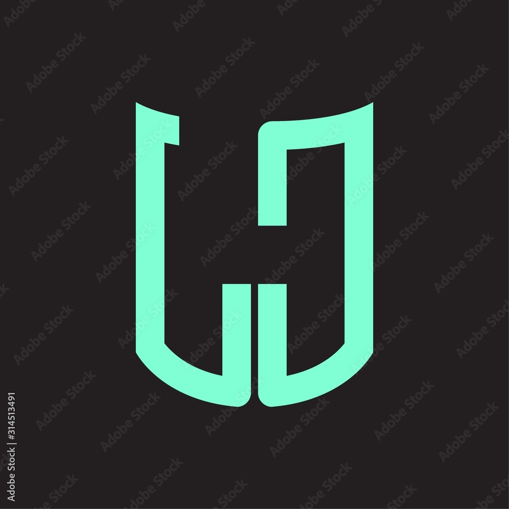 LC Logo monogram with ribbon style design template LC Logo monogram with ribbon style design template