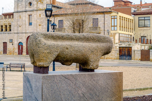 Granite boar in Toro Zamora Spain