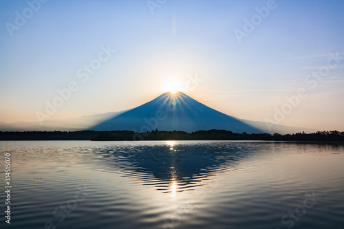田貫湖から望む富士山