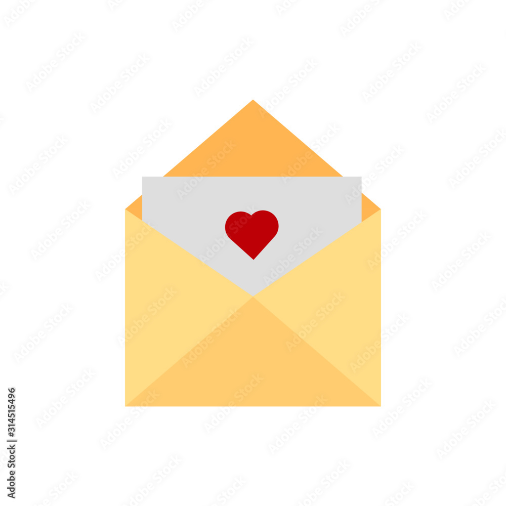 This is envelope and paper, heart. Love letter on white background. Outline vector envelope isolated on white background. This is envelope and paper, heart. Love letter on white background. Outline vector envelope isolated on white background.