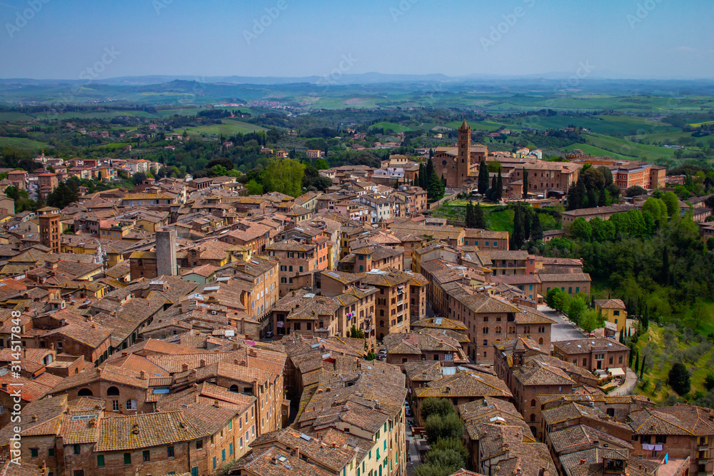 Rooftops of Siena, Italy