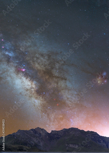 Fototapeta Naklejka Na Ścianę i Meble -  Milkyway Galactic Center, Milchstraßen Zentrum 