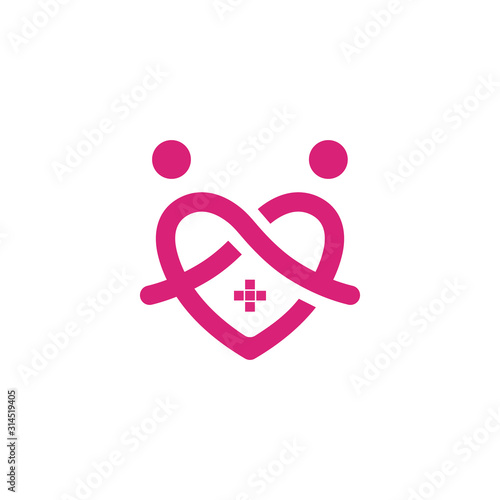 Home Medical symbol. Health Care icon. Nursing home
