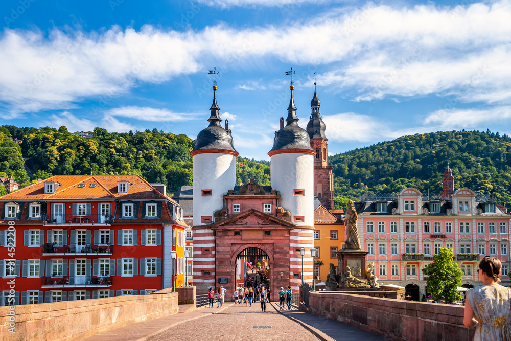 Fototapeta premium Stary Most, Heidelberg, Niemcy
