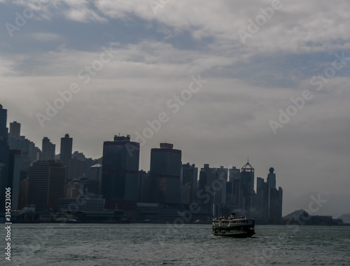 The star ferry in Hong Kong harbor © phillips