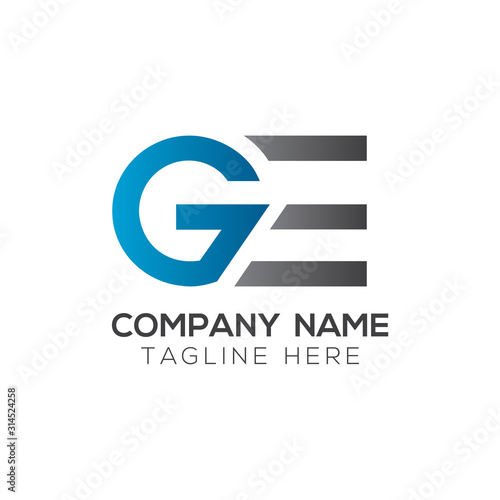 Free Download Initial GE Letter Linked Logo. GE letter Type Logo Design vector Template. Abstract Letter GE logo Design - GFXLoad