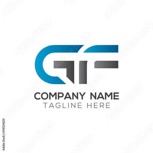 Initial GF Letter Linked Logo. GF letter Type Logo Design vector Template. Abstract Letter GF logo Design