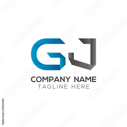 Free Download Initial GJ Letter Linked Logo. GJ letter Type Logo Design vector Template. Abstract Letter GJ logo Design - GFXLoad