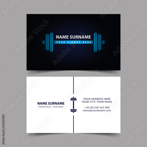 Personal Trainer Business Card Template