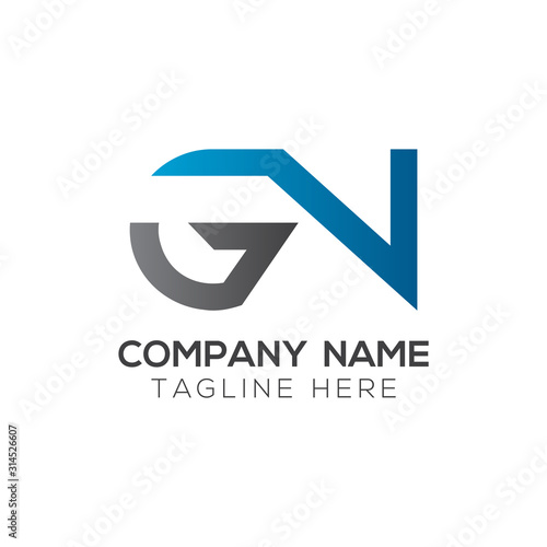 Free Download Initial GN Letter Linked Logo. GN letter Type Logo Design vector Template. Abstract Letter GN logo Design - GFXLoad