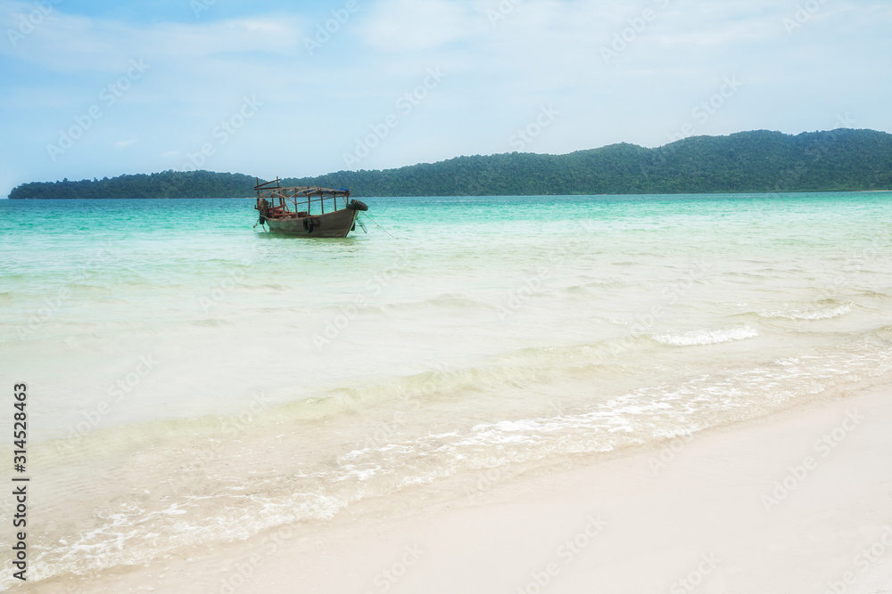 Beautiful beach on Koh Rong island in Cambodia Beautiful beach on Koh Rong island in Cambodia