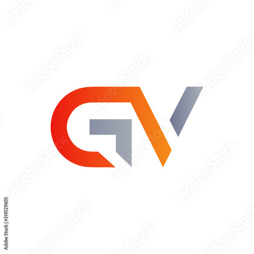 Free Download Initial GV Letter Linked Logo. GV letter Type Logo Design vector Template. Abstract Letter GV logo Design - GFXLoad