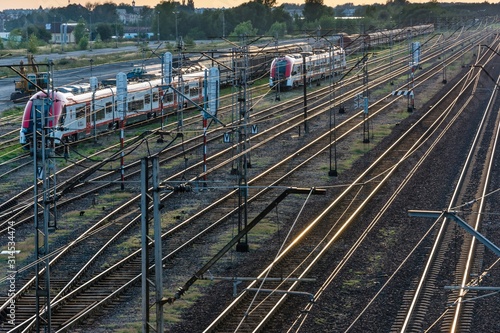 Obraz na płótnie rozjazd kolejowy w salonie