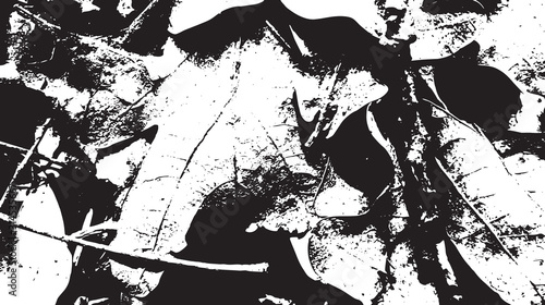 Black and white vintage grunge futuristic background. Suitable to create unique overlay textures with the effect of scratching, breaking, antiquity and old materials.