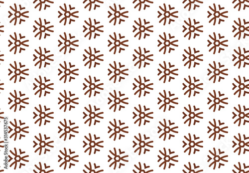 Seamless geometric pattern design illustration. Background texture. In brown  white colors.