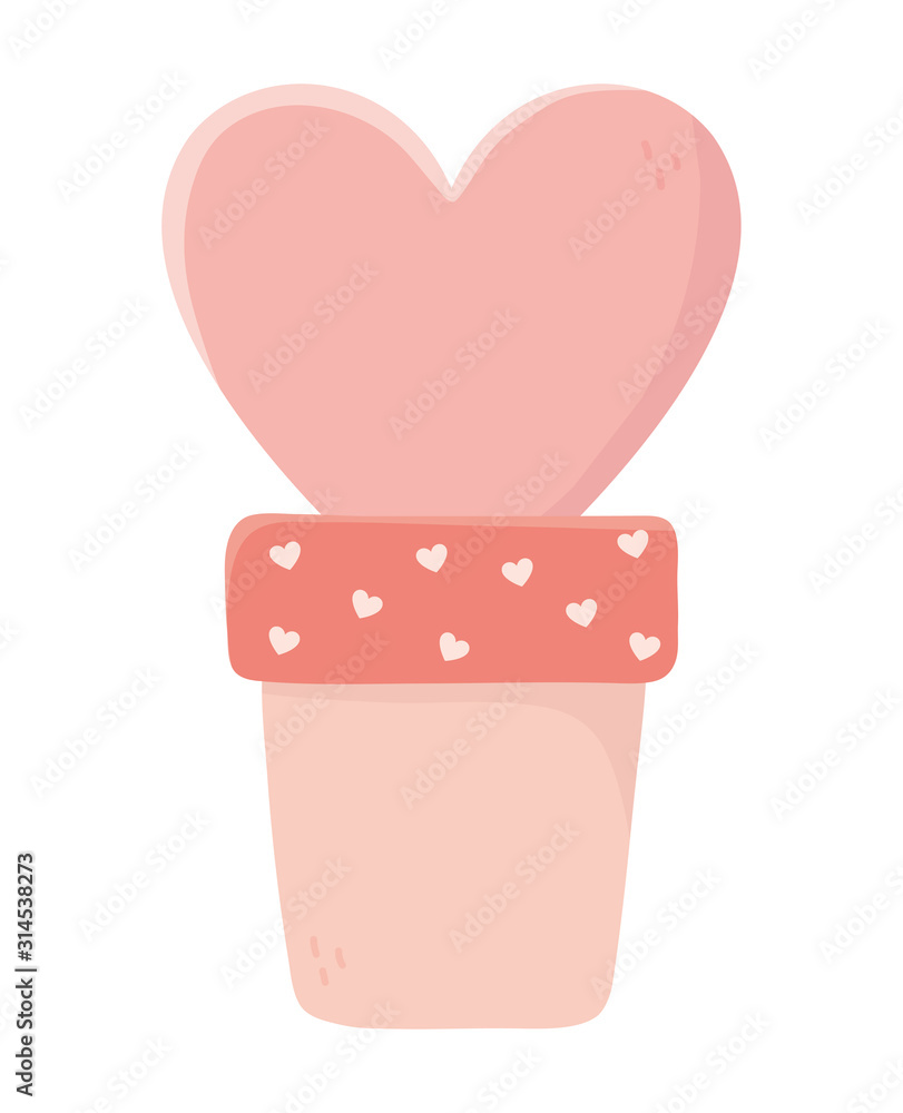 happy valentines day potted heart love card happy valentines day potted heart love card