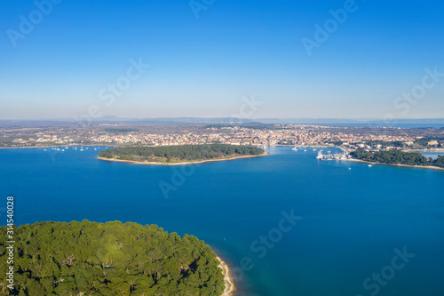 An aerial photo of Medulin, Istria, Croatia © burnel11
