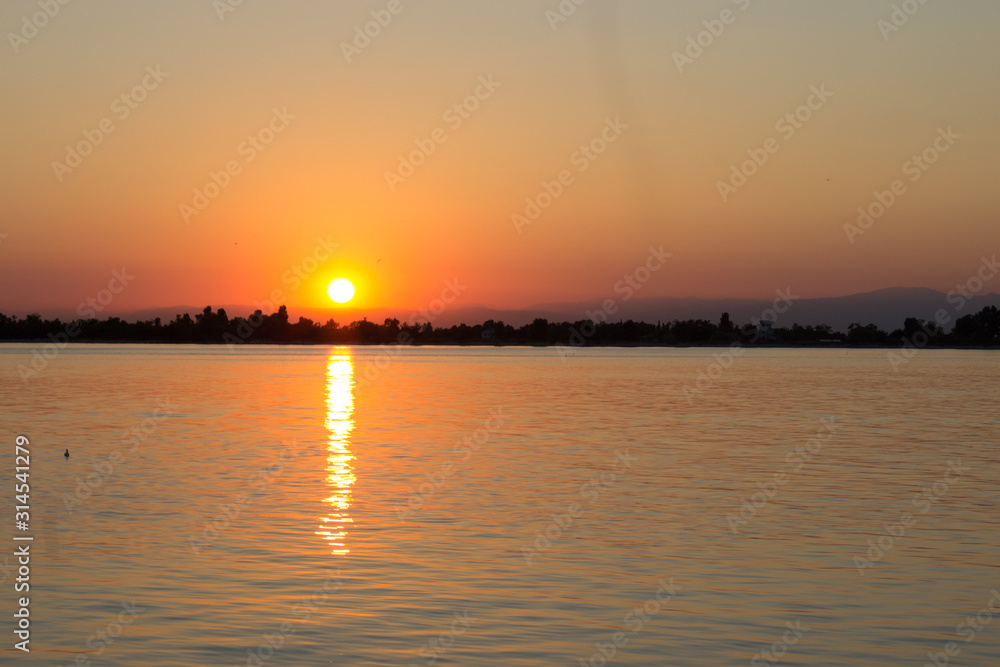 sunset at the sea sunset at the sea