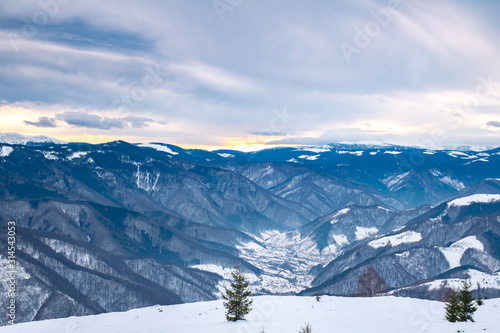 Winter in Cindrel mountains, Romania, Magura peak, 1304m © Roberto Sorin