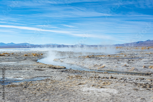 Hot springs at Bolivian altiplano