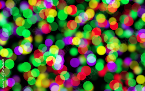 colored bokeh party lights