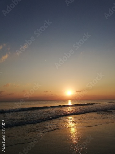 sunset on beach