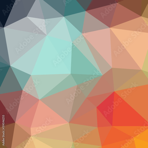 Abstract Trianglify gradient Generative Art background illustration